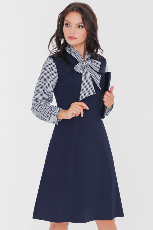 Офисное платье с принтом