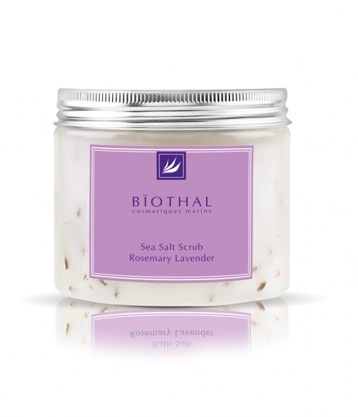 Скраб соляной для тела Розмарин Лаванда Biothal Sea Salt Scrub Rosemary Lavander, 440 мл