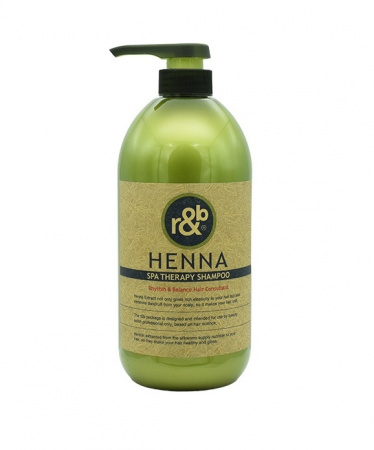 Шампунь для волос с экстрактом хны Skindom R&b Henna Spa Therapy Shampoo, 450 мл. 