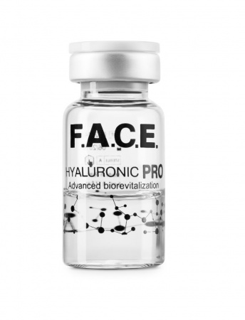 Обогащенный полиревитализант на основе высоко- и низкомолекулярной гиалуроновой кислоты F.A.C.E. Hyaluronic PRO