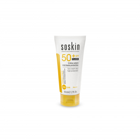 Солнцезащитный флюид SPF 50 Soskin SPF50+ Sun Cream Fluid, 50 мл