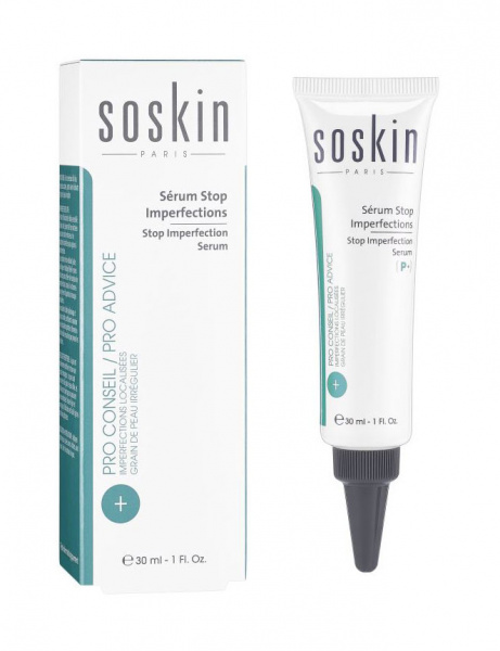 Сыворотка "Стоп дефекты" Soskin-Paris Stop Imperfection Serum,  30 мл Сыворотка "Стоп дефекты" Soskin-Paris Stop Imperfection Serum,  30 мл