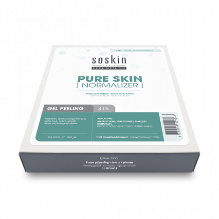 Кит пилинг-гель «Чистая кожа», Soskin, Sebo Cjntrol Peeling, 30 мл.