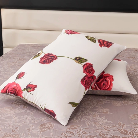 Комплект постельного белья Делюкс Сатин  Евро 4 наволочки,VIVA - HOME TEXTILE