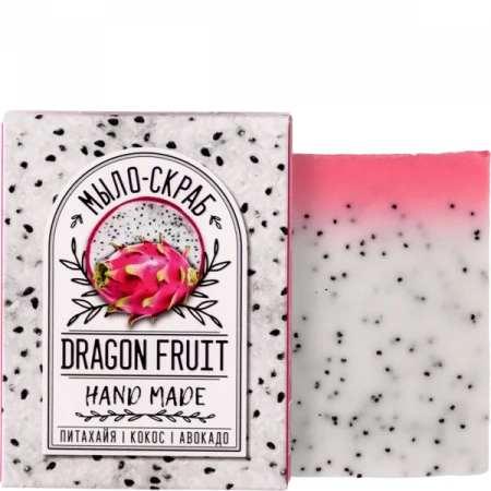  Мыло - скраб для лица и тела Питахайя, кокос и авокадо Плацентоль Dragon fruit, 75гр