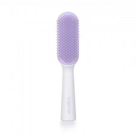 Solomeya Расческа для чувствительной кожи головы в футляре, Лиловая / Hair Brush for sensitive scalp, Lilac, 1 шт, ref. 221130-A-04