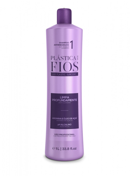 Подготавливающий шампунь Plastica Dos Fios Professional Anti-Residue Shampoo, 1000 мл Подготавливающий шампунь Plastica Dos Fios Professional Anti-Residue Shampoo, 1000 мл