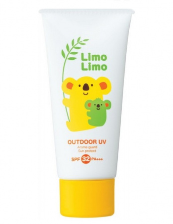 Солнцезащитный гель для всей семьи с эффектом отпугивания насекомых SPF32 Meishoku Limo Limo Outdoor UV SPF32