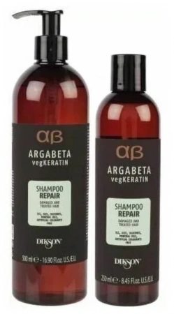 Шампунь для ослабленных и химически обработанных волос Dikson ARGABETA Shampoo REPAIR 500 мл