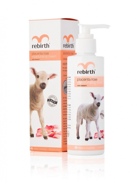 Крем для тела увлажняющий с экстрактом плаценты и маслом розы Rebirth Placenta Rose Moisturising Cream,  200 мл Крем для тела увлажняющий с экстрактом плаценты и маслом розы Rebirth Placenta Rose Moisturising Cream,  200 мл