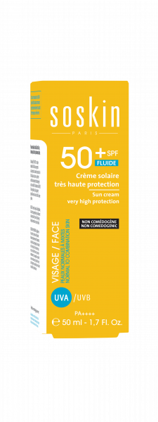 Солнцезащитный флюид SPF 50 Soskin SPF50+ Sun Cream Fluid, 50 мл