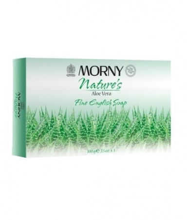 Английское мыло с алое вера Morny of London Natures Aloe Vera Fine English Soap 3 шт