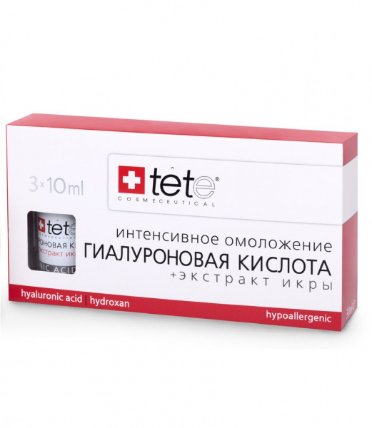 Гиалуроновая кислота с экстрактом икры TETe Cosmeceutical Hyaluronic Acid and Caviar Extract, 30 мл Гиалуроновая кислота с экстрактом икры TETe Cosmeceutical Hyaluronic Acid and Caviar Extract, 30 мл