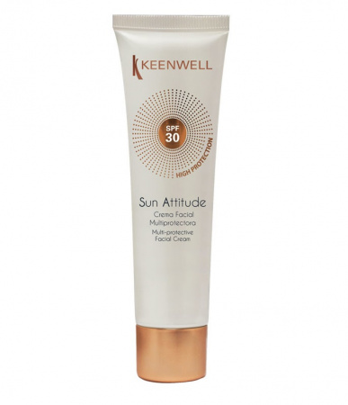 Мультизащитный крем для лица СПФ 30 Keenwell Sun Attitude Crema Facial Multiprotectora SPF 30