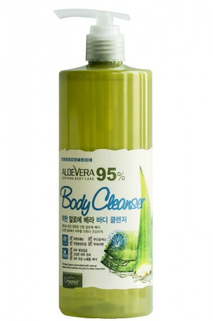 Гель для душа комплекс витаминов и микроэлементов White Cospharm White Organia Good Natural Aloe Vera Body Cleanser
