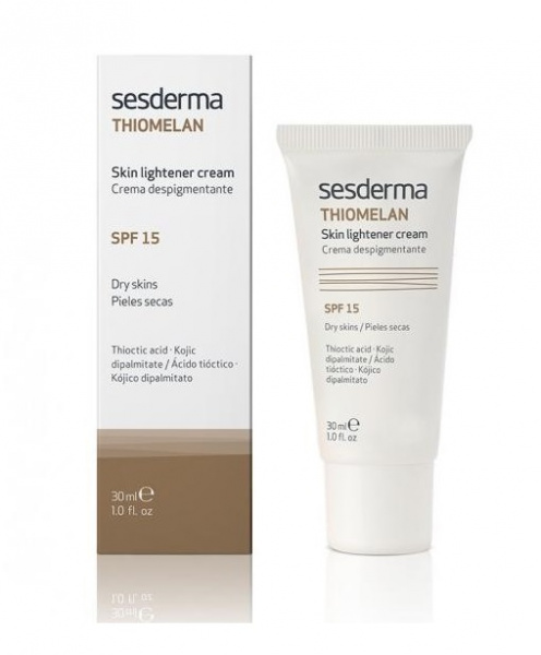 Крем депигментирующий Thiomelan Skin Lightener Cream SPF15, 30 мл Крем депигментирующий Thiomelan Skin Lightener Cream SPF15, 30 мл