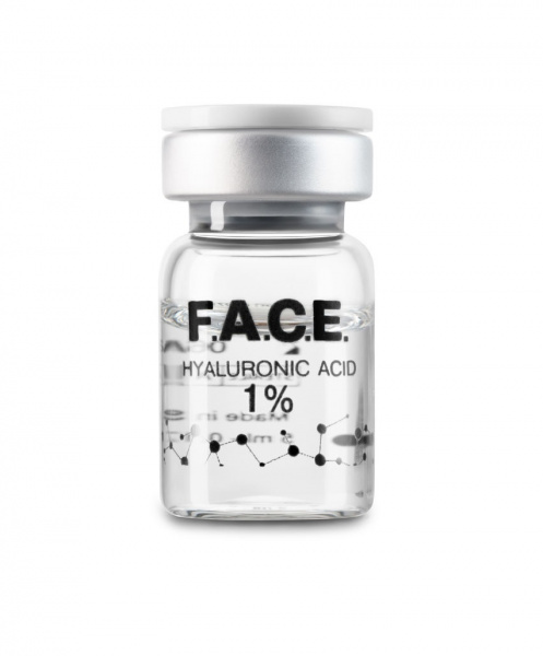 Высокомолекулярная нестабилизированная гиалуроновая кислота 1% F.A.C.E. Hyaluronic Acid 1%, 5 мл