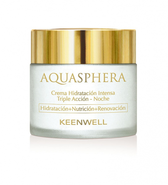 Ночной интенсивно увлажняющий крем тройного действия Keenwell Aquasphera Intense Moisturizing Triple Action Cream-Night, 80 мл