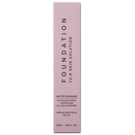 Устойчивая тональная основа под макияж матирующая Yu.R Matte Coverage Foundation (2.9 fair beige), 32 мл