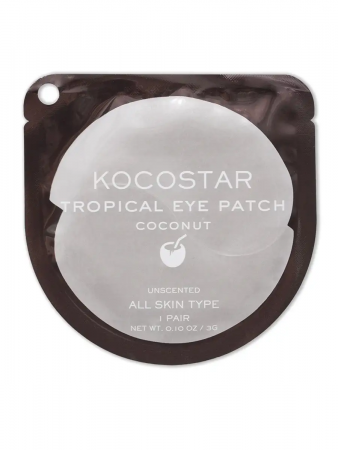 Гидрогелевые патчи для глаз Тропические фрукты (Кокос) Kocostar Tropicla Eye Patch (Coconut), 3 г., 2 патча