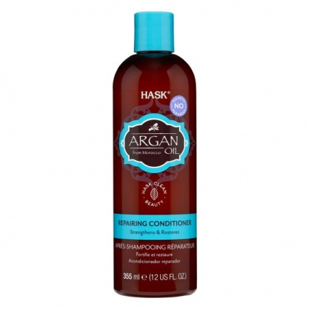 Восстанавливающий кондиционер для волос с Аргановым маслом Hask Argan Oil Repairing Conditioner, 355 мл.