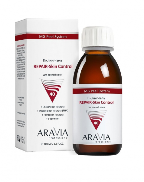 Пилинг-гель для зрелой кожи Aravia Professional Repare-Skin Control, 100 мл