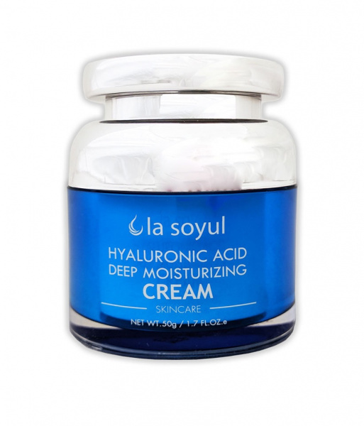 Крем с гиалуроновой кислотой для глубокого увлажнения кожи La Soyul Luxury Hyaluronic Acid Deep Moisturizing Cream, 50 мл