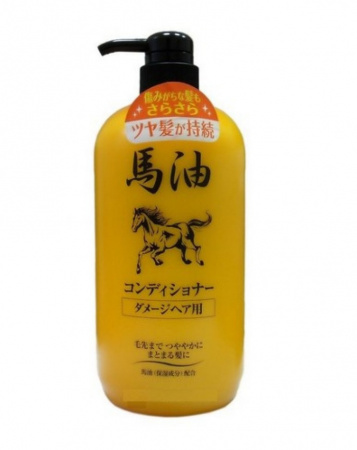 Шампунь для повреждённых в результате окрашивания и химической завивки волос Junlove Horse Oil Shampo