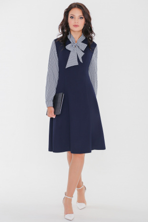 Офисное платье с принтом