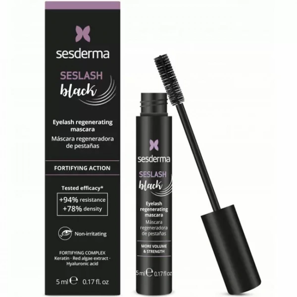 Тушь для ресниц восстанавливающая, черная Seslash Сесдерма Seslash Revitalizing Mascara, Black, 5 мл