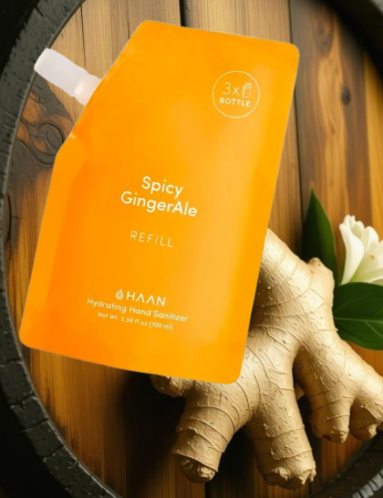 Рефилл для наполнения карманного санитайзера HAAN Пряный Имбирный Эль, 100 мл