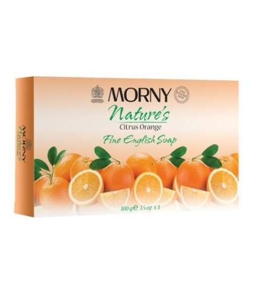 Английское мыло с апельсином Morny of London Natures Citrus Orange Fine English Soap набор, 3 шт Английское мыло с апельсином Morny of London Natures Citrus Orange Fine English Soap набор, 3 шт