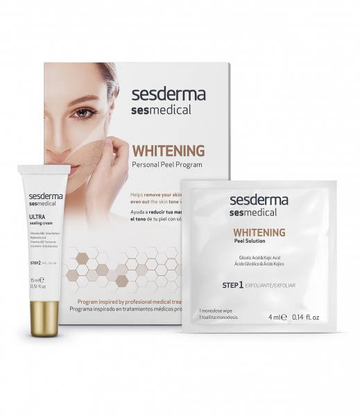 Программа персональная депигментирующая Sesmedical Whitening Personal Peel Program, 15 мл Программа персональная депигментирующая Sesmedical Whitening Personal Peel Program, 15 мл