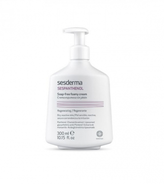 Крем-пенка для умывания восстанавливающая Sespanthenol Soap-Free Foamy Cream, 300 мл Крем-пенка для умывания восстанавливающая Sespanthenol Soap-Free Foamy Cream, 300 мл