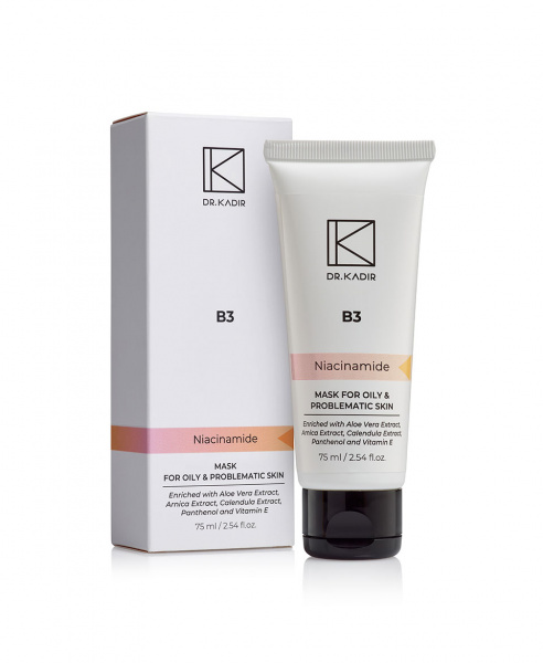 Маска для жирной и проблемной кожи Dr.Kadir B3 Mask For Oily And Problematic Skin, 75 мл