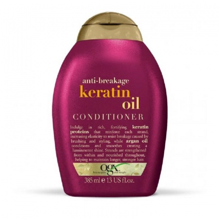 Кондиционер против ломкости волос с кератиновым маслом OGX Anti-Breakage Keratin Oil Conditioner 385 мл.