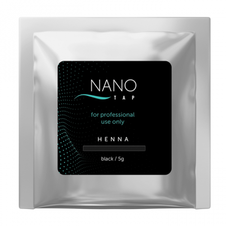 Хна для бровей в саше (черный) Nano Tap black, 5 г.