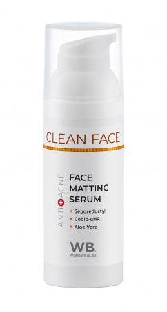 Сыворотка матирующая анти-акне Woman's Bliss Face Matting Serum, 50 мл Сыворотка матирующая анти-акне Woman's Bliss Face Matting Serum, 50 мл