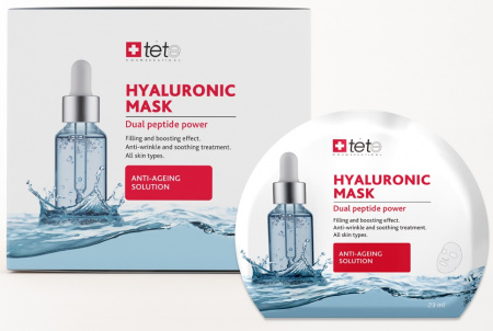 Маска тканевая TETe Cosmeceutical BOX Hyaluronic Mask " Anti-ageing solution”