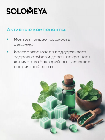 Освежающий спрей для полости рта Прохладная мята Solomeya Fresh Breath Mouth spray Cool mint, 20 мл