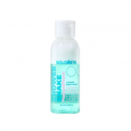 Solomeya Shower shake Papaya&Peach mini / Гель-шейк для душа Папайя и Персик мини, 60 мл SS003-MINI