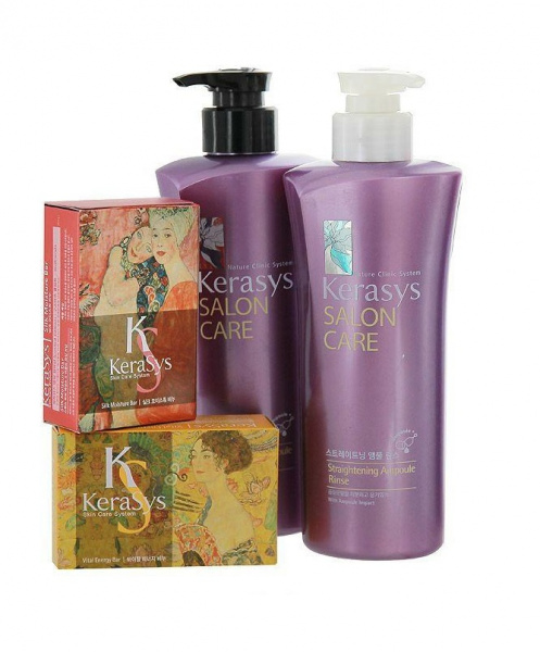 Подарочный набор Kerasys Salon Care, выпрямление Подарочный набор Kerasys Salon Care, выпрямление