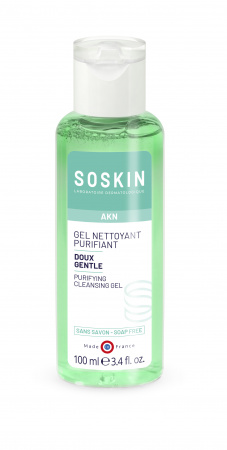 Гель очищающий для жирной и комбинированной кожи Soskin-Paris Purifying Cleansing Gel, 100 мл