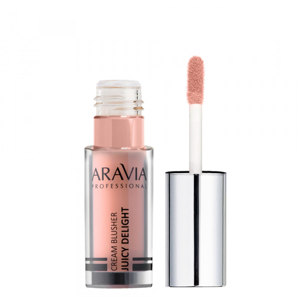 Румяна жидкие кремовые (пудровый-персиковый) Aravia Professional JUICY DELIGHT 01 blusher, 5 мл.