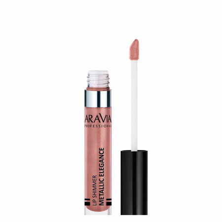 Жидкая помада-металлик для губ (карамельно-розовый) Aravia METALLIC ELEGANCE 5,5 мл.