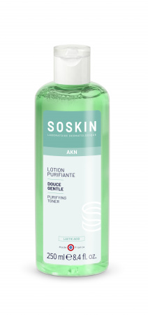 Очищающий лосьон (тоник) для жирной и комбинированной кожи Soskin Gentle Purifying Lotion-Combination Or Oily Skin, 250 мл.