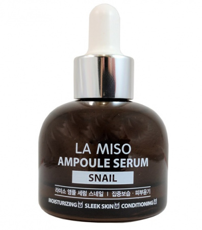 Сыворотка в ампуле с экстрактом слизи улитки La Miso Ampoule Serum Snail, 35 мл