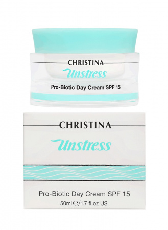 Дневной крем с пробиотическим действием SPF15 Christina Unstress Probiotic Day Cream SPF15