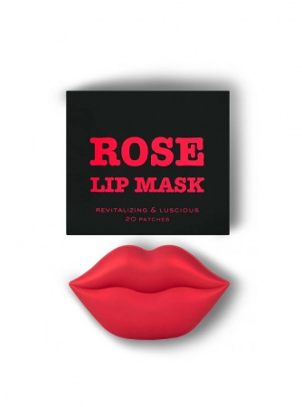 Гидрогелевые патчи для губ Kocostar  Rose Lip Mask, 50 г. (20  патчей)