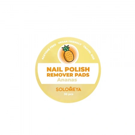 Салфетки для снятия лака без ацетона с ароматом Ананас, 30 шт